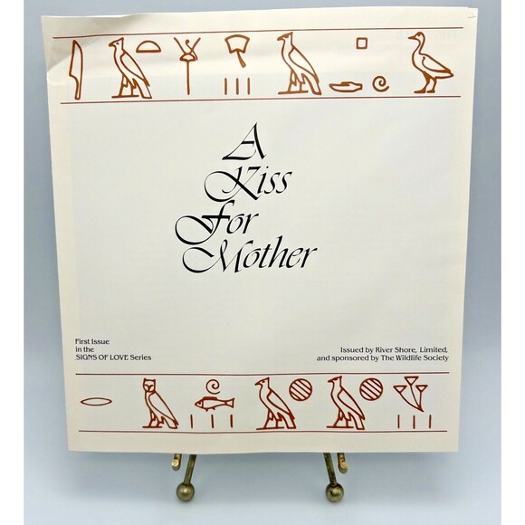 KNOWLES "A Kiss for Mother" 8.5" Plate w/ Box & COA - Yin-Rei-Hicks - Giraffes - Picture 5 of 9